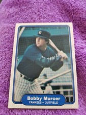 1982 Fleer Bobby Murcer . New York Yankees #44