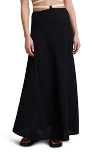 Bec & Bridge Lauryn Knit Maxi Skirt in Black 4 New Womens Long - Picture 1 of 14