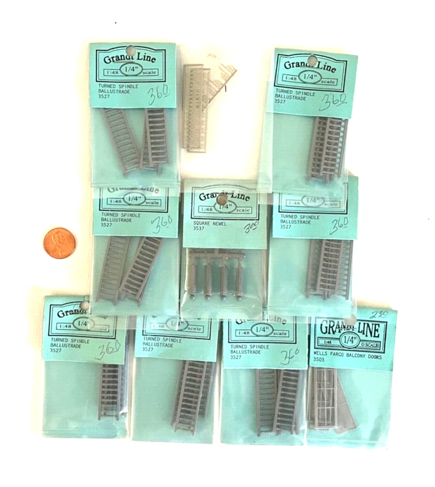 1/4" SCALE DOLLHOUSE MINIATURE BUILDING ACCESSORIES BY GRANDT LINE ( O ) - Image 1 of 1