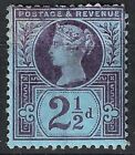 GB SG201 QV 1887 2-1/2d Purple/Blue, Jubilee Issue, Mounted Mint - Thin