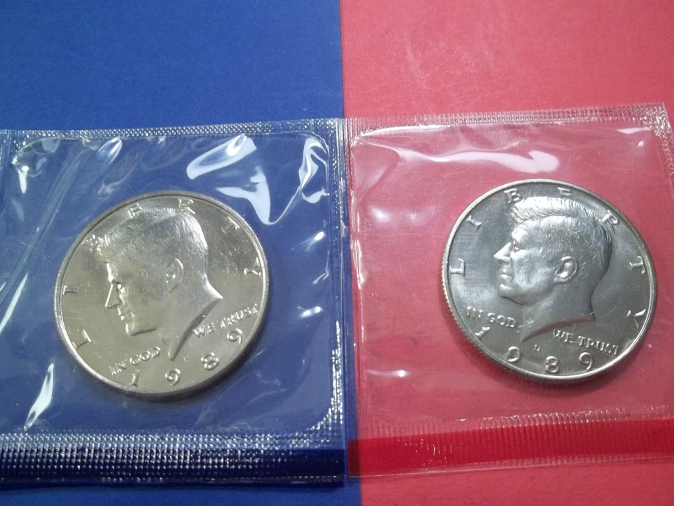 1989 P/D  MINT Kennedy Half Dollar from MINT Roll BU - Image 1 of 1
