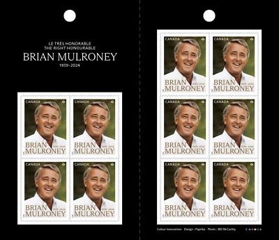 BRIAN MULRONEY - 18th Prime Minister = Booklet of 10 stamps Canada 2025 MNH — 第 1/4 张图片