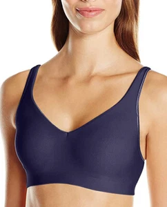 NWT Hanes Women's 36B Ultimate Smooth Multi-Way Wirefree Bra Anchor Blue Purple - Picture 1 of 7