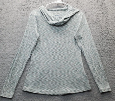 Columbia Hooded Top Women Medium Multi Space Dye Cotton Lightweight Long Sleeve - Image 1 of 4