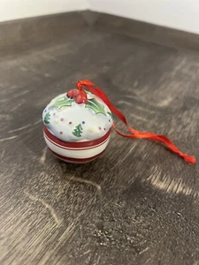 VILLEROY & BOCH Winter Bakery Cakepop Dekoanhänger mit roten Streifen - selten! - Bild 1 von 2