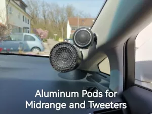 Alpine Status HDZ-653 , Aluminum pods for Alpine Status Midrange and Tweeters - Picture 1 of 12