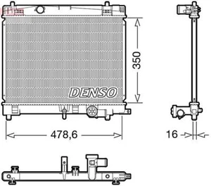 DENSO Radiator For TOYOTA Yaris 08-11 164000Y010 - Picture 1 of 1