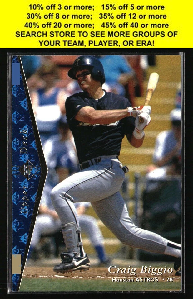 Houston Astros Baseball Cards All Eras - You Pick - Part 1 - Image 1 of 1