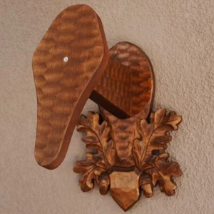 geschnitztes Trophäenschild in braun für Mufflon Muffel Widder Trophäe Brett Neu - Bild 1 von 11