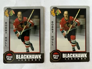 2, 1998 Bobby Hull Chicago Blackhawks / Pizza Hut Legends Cards - Picture 1 of 2