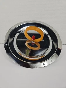 Art Deco Bakelit Griff Leckerbissen Serviertablett 10" quer Vintage MCM Schmuckschale - Bild 1 von 15