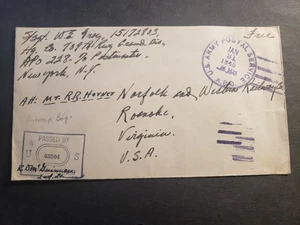 APO 228 ANTWERP, BELGIUM 1945 Censored WWII Army Cover 709th RAILWAY Division - Picture 1 of 2