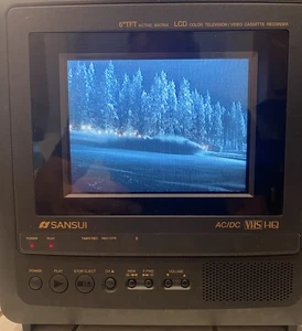 Grabadora Reproductor TV/VCR/VHS LCD Color 6" Sansui CLD0065 Completa Funciona - Imagen 1 de 13
