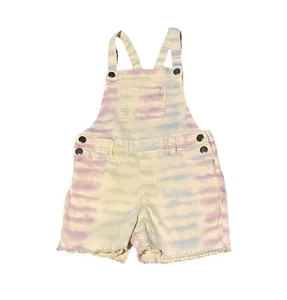 Girls Size 6 Adjustable Strap Short Overalls Brand 365KIDS EUC - Picture 1 of 2