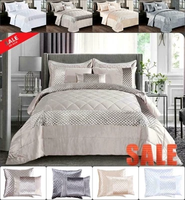PRIME LINEN 3 PCs Quilted Atlanta Bedspread Throw Comforter with Pillow Shams Bedding Set