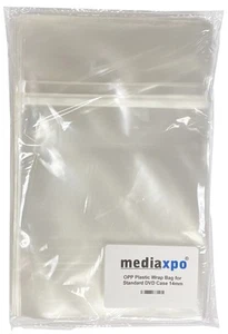 200 OPP Plastic Wrap Bag for Standard DVD Case 14mm - Afbeelding 1 van 2