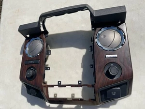 15-16 F250 F350 RADIO CONTROL DASH WOOD BEZEL KING RANCH EC3T-18A802-FAQ6AC - Picture 1 of 8