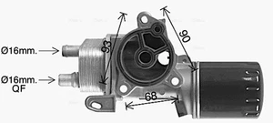 CN3327H AVA QUALITY COOLING Radiatore olio, Olio motore per CITROËN,DS,FORD,OPEL - Foto 1 di 3