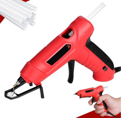Pistola de pegamento mini doble temperatura con 24 barras, manuales y hágalo usted mismo Foto 1 de 4