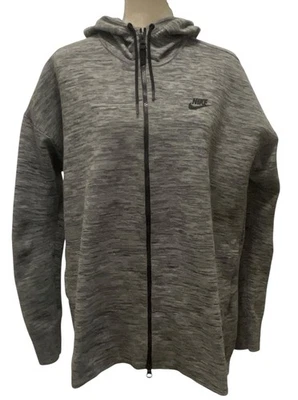 Chaqueta con Capucha NIKE Para Mujer Ropa Deportiva Tech Knit-Talla XL-Gris Carbono-835641 060 Foto 1 de 4