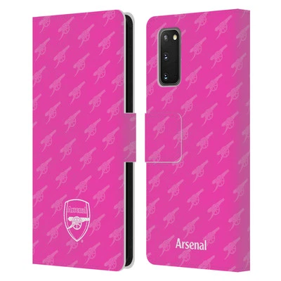 OFFICIAL ARSENAL FC CREST PATTERNS LEATHER BOOK WALLET CASE FOR SAMSUNG PHONES 1 - Image 1 of 4