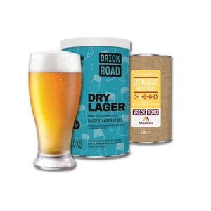 Brick Road Dry Lager 1.5Kg 1.5kg Classic Beer Kit makes 23L Home Brew - Picture 1 of 3