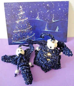 Glückswürmchen " Engel" und gehäkelter Schutzengel  mit Teelicht, Handarbeit - Bild 1 von 2