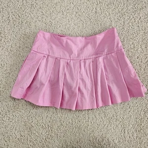 Y2k Ralph Lauren Pleated Skort Girls 16 Stretch Petal Pink Preppy Tennis Prep - Picture 1 of 10
