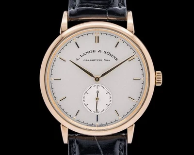 A. Lange and Sohne 216.032 Saxonia Manual Wind 18K Rose Gold Silver Dial - Image 1 of 4