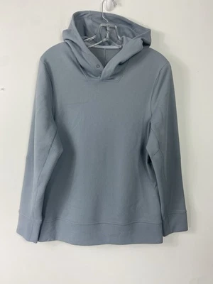 Sudadera con Capucha Lululemon Shift Stitch Botones a Presión Para Hombre Pequeña Térmica Tejido Waffle Gris Foto 1 de 4