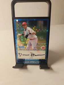 2009 Bowman Chrome Billy Hamilton X-Fractor Auto # 142/199 1st Bowman Reds - Picture 1 of 2