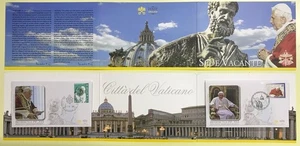 VATICANO 2013 Folder Sede Vacante (Annuncio e ultimo giorno) - Picture 1 of 1