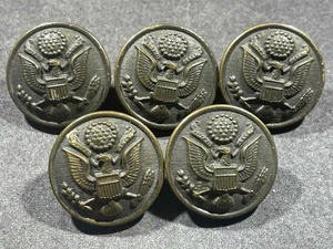 LOT x5 m1910 WW1 WWI US Army Military Uniform Buttons R Liebmann Newark NJ 23mm - Bild 1 von 2