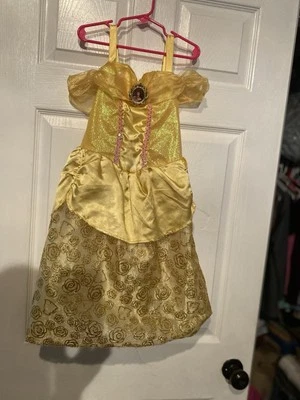 Vestido Disney Store Princesa Bella Amarillo Brillante Talla 4-6x Excelente Estado Foto 1 de 4