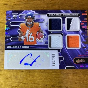 Troy Franklin Absolute Rookie Premiere RPA 045/299 Panini Absolute Football 2024 - Picture 1 of 6