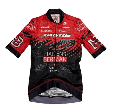 Camiseta deportiva de ciclismo Hincapie Jamis Hagens Berman para hombre talla pequeña *autografiada* Foto 1 de 4