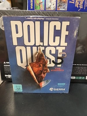 Police Quest 3: The Kindred (IBM PC/VGA, 1991) 3.5" Disks Big Box PC Video Game - Image 1 of 4