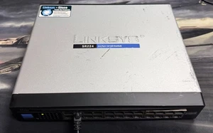 CISCO Linksys SR224 24-Port 10/100 +2-Port Gigabit Ethernet Switch - Tested - Picture 1 of 7
