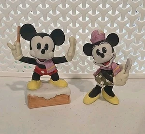 Walt Disney Productions Vintage Mickey Minnie Mouse Ceramic Music RARE Japan - Picture 1 of 12