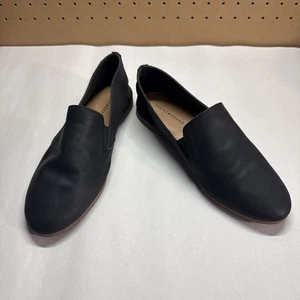 Lucky Brand Cahill Damen-Slipper aus weichem schwarzem Leder flache Halbschuhe Größe US 7,5 - Bild 1 von 9