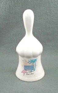 Cape Cod souvenir OCEAN PALM TREE COLLECTOR BELL starfish porcelain 5.5" - Imagen 1 de 6