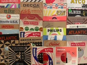 45 RPM VINTAGE COMPANY SLEEVES MANY TO PICK FROM! - Picture 1 of 132