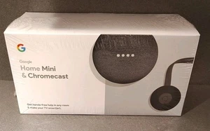 Google Home Mini + Google Chromecast Bundle - Picture 1 of 3