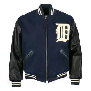 Detroit Tigers  - XL -  NEW Letterman Wool and Leather  Jacket - FREE SHIPPING! - Picture 1 of 4