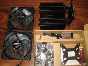 NOCTUA NH-U12A chromax.black 120mm Single-Tower CPU Cooler (Dual Black Fans) - Picture 1 of 7