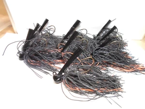 Quality Handmade & Tied * Lot of 10* *Living Rubber 3/8 Ounce Jigs*New Old Stock - Picture 1 of 9