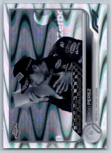 2022 Topps Chrome F1 Black And White Ray Wave Grand Prix Winner Sergio Perez - Picture 1 of 2