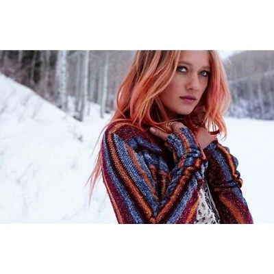 Cárdigan largo tejido a rayas Billabong MUJER PEQUEÑO Seventy Something Foto 1 de 4