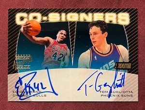 2000 Stadium Club Elton Brand Tom Gugliotta Co-Signers Dual On Card Auto CS19 - Picture 1 of 2