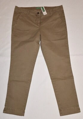 Pantaloni chino Benetton taglia 42 nuovi grigio beige tortora - Immagine 1 di 3
